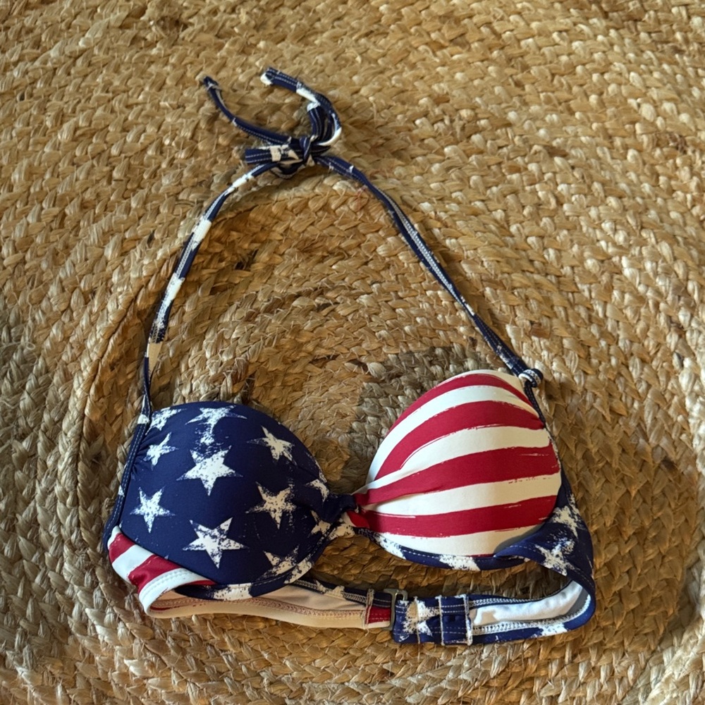 Stars & Stripes Americana Bikini Top - Navy, Red, White